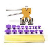 23pcs PDR Car Body Dent Lifter Paintless Glue Hail Removal Repair Tool with 16 Tabs