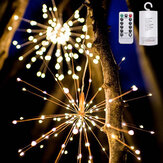 أضواء ليد للألعاب النارية سلك النجمة 8 وضعيات طاقة البطارية أضواء زخرفة عيد الميلاد