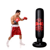 Sac de frappe gonflable autoportant de 1,6 m pour l'entraînement de boxe et de kick à domicile pour adultes et enfants