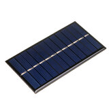 Panel solar mini de 6V 1W 60*110mm de polycristalino con placa de epoxi para aprendizaje de bricolaje