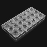 Clear Flower Shaped PC Chocolate Mold Candy Pudding Mould DIY Tray Baking Tools