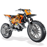 LELE 2IN1 Exploiture Speed Racing Motorrad Bausteine Spielzeug Modell 253 stücke Ziegel