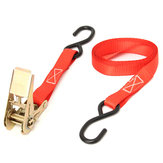 2Pcs 1 ίντσα 10Ft Ratchet Tie Down with S Hook Cargo Hatching Truck Strap Tensioner