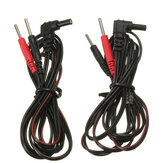 2pcs Cable de cable de electrodo estándar Conexión de clavija estándar Para máquinas Tens / Ems