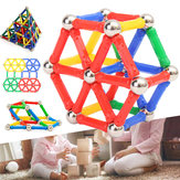 103PCS Manyetik Yapı Taşları Set Konstrüksiyon DIY Çocuklar için Çubuklar Çocuk Eğitici Hediyelik Oyuncaklar