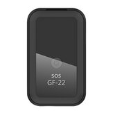 GF22 Rastreador GPS en tiempo real Control de voz Dispositivo de seguimiento de ubicación magnético y mini con alarma antirrobo para coche, moto, camión y grabación