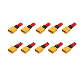 10Pcs 2S 7.4V Lipo Battery Adapter Connector XT30 Male to JST Female Plug