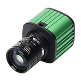 2K HD Live-Stream-Kamera Videoaufzeichnung Webcam HDMI Kamera mit USB-Videoausgang und 35-mm-C-Mount-CCTV-Varifokalobjektiv mit festem Fokus