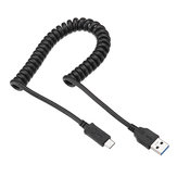 Bakeey 3A Cable de datos de carga rápida USB3.0 de resorte retráctil 1.5M para Pocophone F1 Oneplus 6T
