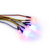 DUMBORC DC Lumières LED ordinaires avec câbles prolongés pour les pièces du récepteur X6DC RC