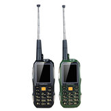 MAFAM M2+ 2.4 Inch 4000mAh UHF Walkie Talkie Hardware Intercom Handheld SOS Facebook Dual Sim-kaart FM Power Bank Robuuste Functietelefoon