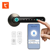 WAFU WF-016 Fechadura inteligente com impressão digital e aplicativo TUYA, fechadura sem chave para porta da frente via Bluetooth com o aplicativo TUYA