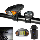 BIKIGHT Światło rowerowe, dzwonek i klakson elektryczny USB wodoodporny do jazdy na rowerze, skuterze elektrycznym i motocyklu