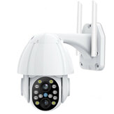 HD 1080P PTZ de doble lente Wifi Cámara al aire libre Seguimiento automático Nube CCTV Seguridad del hogar IP Cámara 2MP 4X Zoom Velocidad de audio Dome Cámara