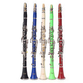 LADE 17 toetsen Drop B meerkleurige klarinet met draagkoffer/schoonmaakdoek