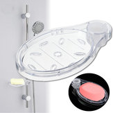 Shower Rail Soap Dishes Transparent Soap Box Holder Pallet Bath Shower Rod Soap Rack for Silde Bar