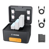 ZGCINE ZG-G10 Ladebox und Ladegerät für Gopro Hero 10 9 8 7 6 5 Action-Kamera PD Schnellladung Eingebauter 10400mAh Akku Power Bank Wiederaufladbar