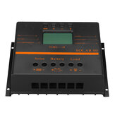 80A Солнечный контроллер заряда солнечной панели 12V 24V Авто LCD USB Солнечный зарядное устройство для аккумулятора с высокой эффективностью Солнечный PWM регулятор 80