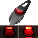 Guardabarros de motocicleta 12 lámpara LED de luz trasera Rojo de freno universal
