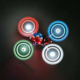 2 pares de hélices Gemfan Lua Cheia 51433L 51433 5.1x4.3 5.1 polegadas de 3 pás com 1 lâmpada LED para corrida de drones RC FPV