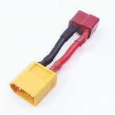 Amasser XT60 mâle t fiche femelle adaptateur de batterie câble 14AWG 3cm