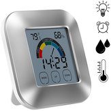 Крытый Термометр Гигрометр Таймер Часы Смарт-цифровой тестер влажности температуры Подсветка с сенсорным экраном