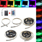 Flexible LED-Streifen 30/50/100/150/200CM 5050 RGB + Fernbedienung mit Batteriebetrieb für Party-Deko zu Hause DC5V