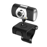 Webcam USB 2.0 HD Bakeey com microfone para PC, laptop, notebook