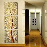 3 قطع الفن الحديث شجرة الحياة النفط طباعة لوحات الحائط صورة لوحات غير المؤطرة ديكور المنزل