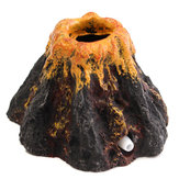 Forma de vulcão de aquário e bolha de ar em pedra de bomba de oxigênio Decoração de ornamento de tanque de peixes