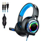 Gaming Headphone LED ضوء 7.1 USB Headset with Noise Isolation Mic for PS4 XBOX Laptop