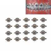 20шт Стоматологические ортодонтические язычковые кнопки, свободносцепные, двухкрылые, сетчатая основа