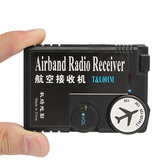 Receptor de rádio 118MHz-136MHz Air Banda Receptor de aviação para aeroporto terrestre