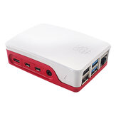 Официальный чехол Catda Red & White Streamline для Raspberry Pi 4B