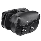Fekete motorkerékpár bőr poggyásztáskák a Sportster XL883 1200-hoz