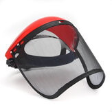 Clear Mesh Full Visor Flip Up Face Shield Screen Safety Mask Προστατευτικό κράνος ματιών κόκκινο