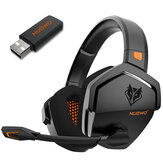 Fone de ouvido para jogos sem fio NBWO G06 Bluetooth e 2,4 GHz fone de ouvido com cancelamento de ruído de latência ultrabaixa com microfone para PS5/4 para Xbox One PC