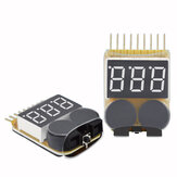 Lipo Battery Low Voltage Meter Tester 1S-8S Buzzer Alarm
