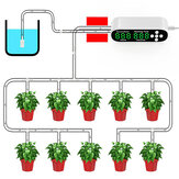 نظام ري النباتات الذكي التلقائي جارفانس مع مؤقت قابل للبرمجة لمدة 40 يومًا وشاشة عرض LED ومزود طاقة USB جهاز سقي بالتوقيت