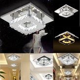 Современный квадратный хрустальный светодиодный потолочный светильник-подвеска люстра для домашнего декора