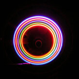 XANES WL03 2PCS 5 LED 7 Modes 6 Batteries Bicycle Colorful Wheel Light Nozzle Spoke Light 