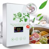 Máquina de desinfecção de ozônio ativo multifuncional para frutas e alimentos em casa em um gabinete doméstico de 110-220V.