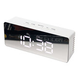 Ρολόι ξυπνητήρι LED Μακιγιάζ - Καθρέφτης & Νυχτερινό Φως με Ψηφιακό Θερμόμετρο