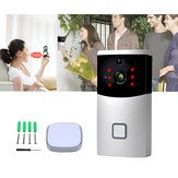 Smart Wireless Türklingel Sichtbare Kamera Nachtsicht PIR Home Intercom + Receiver