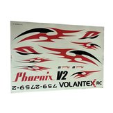 Volantex Phoenix V2 759-2 2000mm Wingspan RC Airplane Spare Part Decals 1 Piece