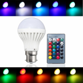 B22 3W RGB 16 Изменение цвета LED Пятно света Лампа Лампа Дистанционное Управление AC85-265V