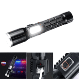 XANES 1303 T6 2000LM Brightness Zoomable Podwójny przełącznik USB Rechargeable Tactical LED Flashlight