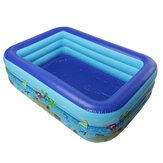130/150/180/210cm Gyermek négyzetes felfújható medence Felfújható fürdőkád Vastag szigetelés Családi szabadtéri úszómedence játékok