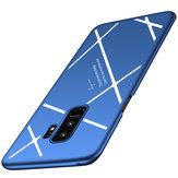غلاف هاتف بتصميم مات مكافح للبصمات بنمط خطوط مصفّح لهاتف سامسونج جالاكسي S9 بلس