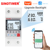 SINOTIMER SVP688 WiFi Energy Meter Remote Control Voltage/Current/Leakage Protection Real-Time Monitoring Adjustable Parameters Three Timing Modes Ensure Efficient Energy Management